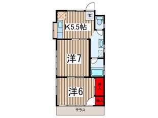 武久コーポの物件間取画像